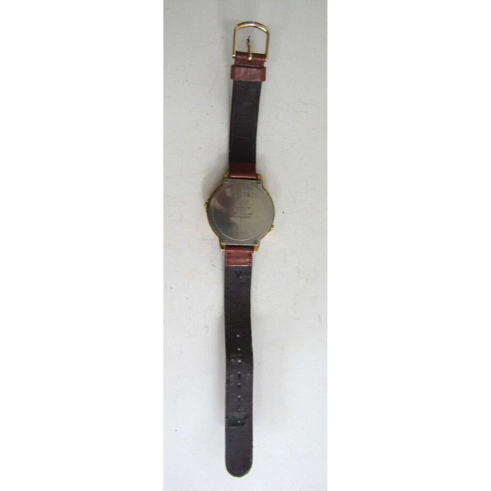 Disney Mickey Mouse Lorus Watch Christmas 1992 Gold Vintage Quartz
